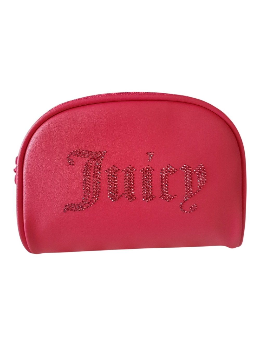 Juicy Couture Pink Rhinestone Logo Cosmetic Pouch